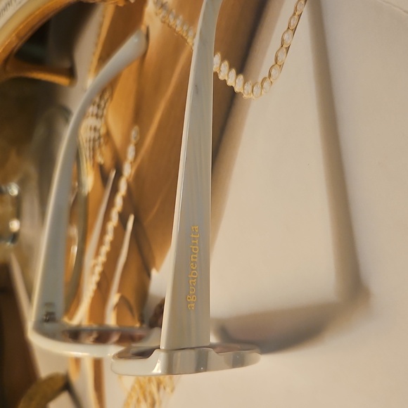 Agua Bendita Cream Cat-Eye Sunglasses Retro Target Aguabendita Chic Resort - Picture 2 of 5